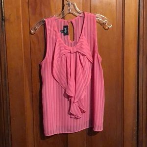 Sheer baby doll - bow- tank top
